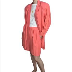 Vintage pink shorts‎ and jacket set bermuda small